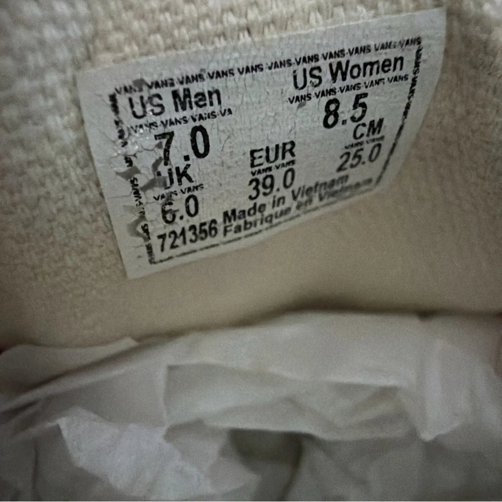 Vans Red and White Sneakers - Picture 10 of 10